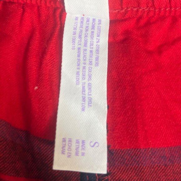 Stars Above Flannel Loungewear Pajama Pants Jogger Womens Small Red New - Picture 6 of 8